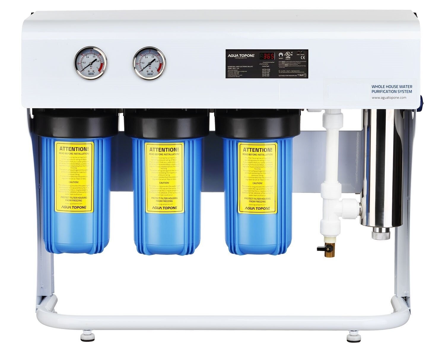 Heavy waterpurification system for very dirty water, cleaning